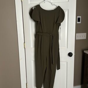 Calvin Klein jumpsuit size 8 olive green